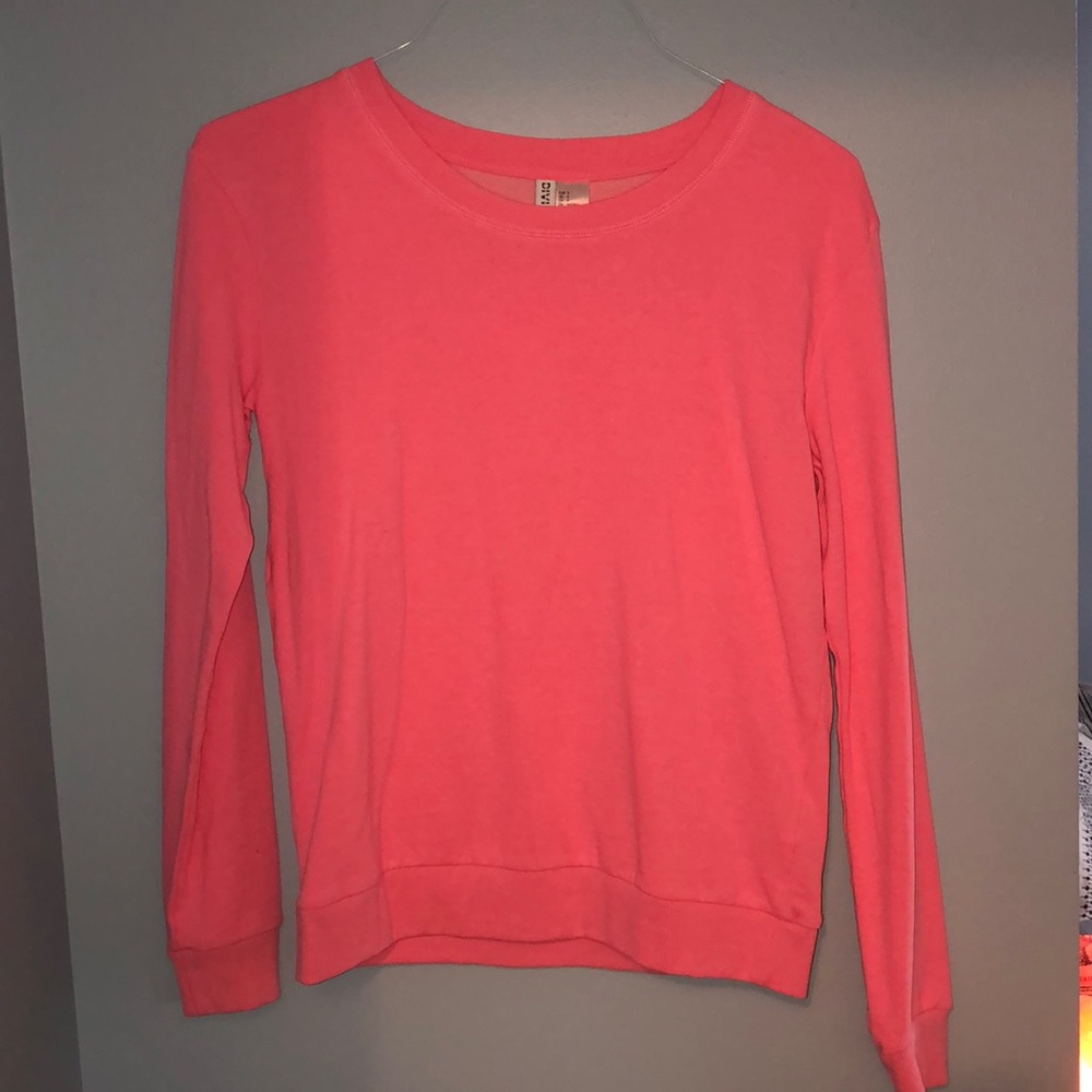 Hot Pink Crew Neck